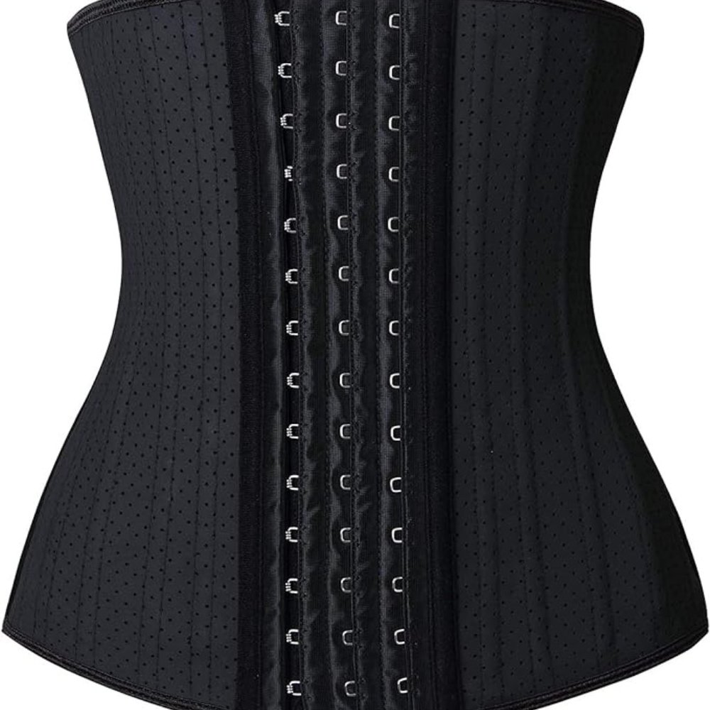 YIANNA Waist Trainer Latex Waist Cincher Corset Girdle - NWT Small
